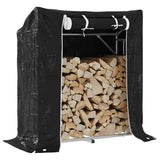 Vidaxx Kaminholzregal mit Regenschutz 100,5x40,5x110,5 cm Stahl