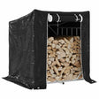 Vidaxx Kaminholzregal mit Regenschutz 100,5x80,5x110,5 cm Stahl