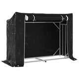 Vidaxx Kaminholzregal mit Regenschutz 151x60,5x110,5 cm Stahl