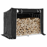 Vidaxx Kaminholzregal mit Regenschutz 151x80,5x110,5 cm Stahl