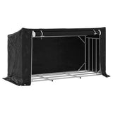 Vidaxx Kaminholzregal mit Regenschutz 200,5x80,5x110,5 cm Stahl