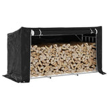 Vidaxx Kaminholzregal mit Regenschutz 200,5x80,5x110,5 cm Stahl