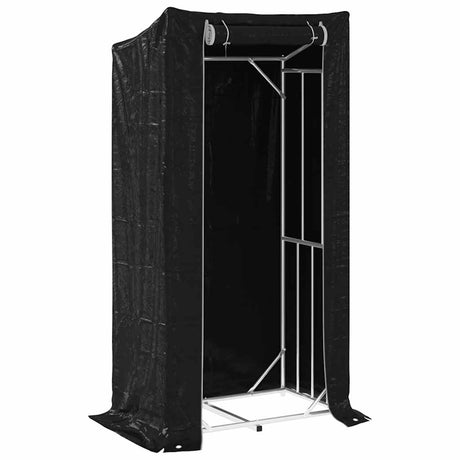 Vidaxx Kaminholzregal mit Regenschutz 100x60x200 cm verzinkter Stahl