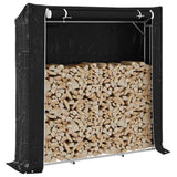 Vidaxx Kaminholzregal mit Regenschutz 200x40x200 cm aus verzinktem Stahl