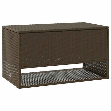 Vidaxl opbergbox voor buiten 100x55x55,5 cm poly rattan bruin