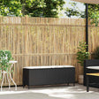 Vidaxl tuinbank met kussen 110x30x40,5 cm poly rattan zwart