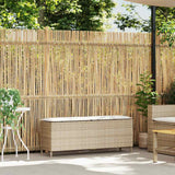 Vidaxl tuinbank met kussen 110x30x40,5 cm poly rattan beige