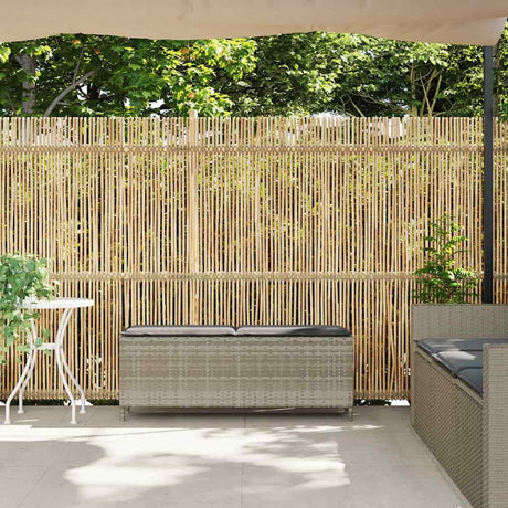 Vidaxl tuinbank met kussen 110x30x40,5 cm poly rattan lichtgrijs