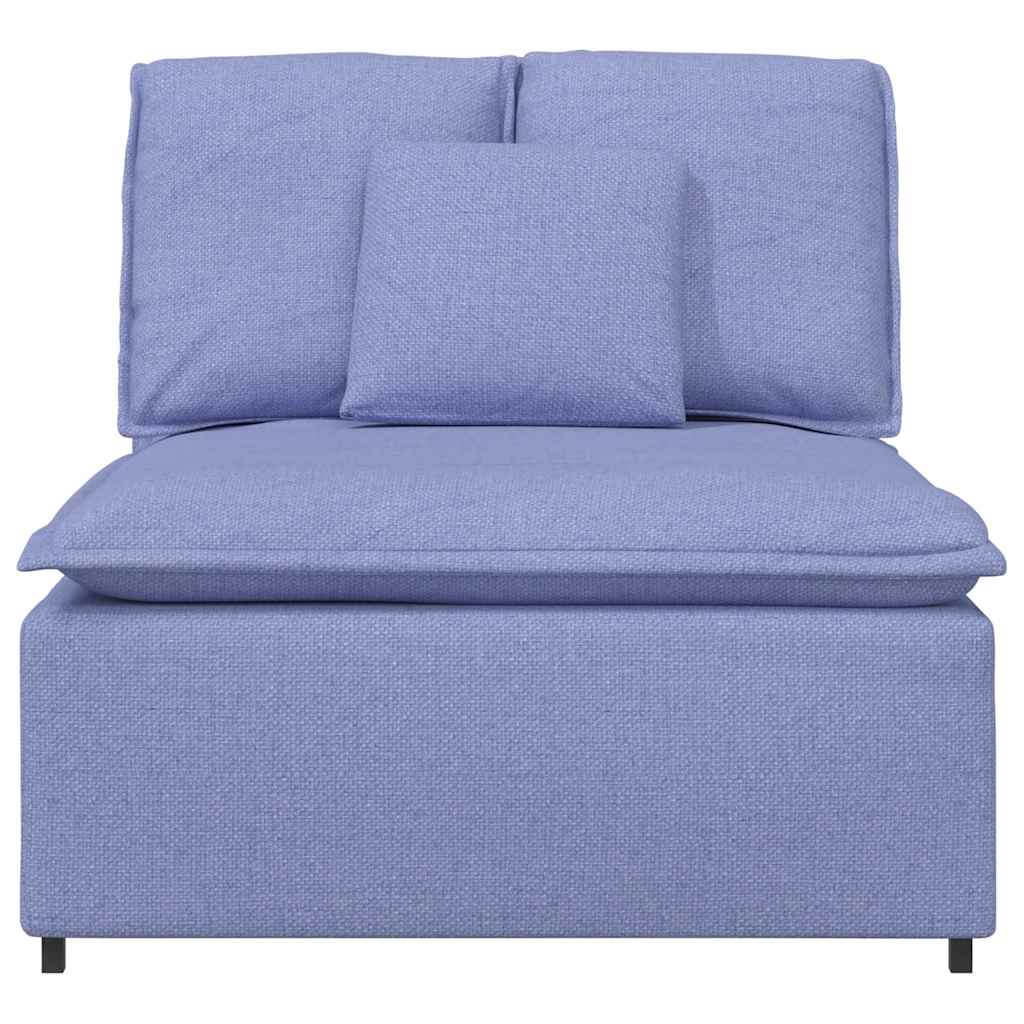 Vidaxl modulaire bank middenmodule met kussens 100 cm spijkerblauw
