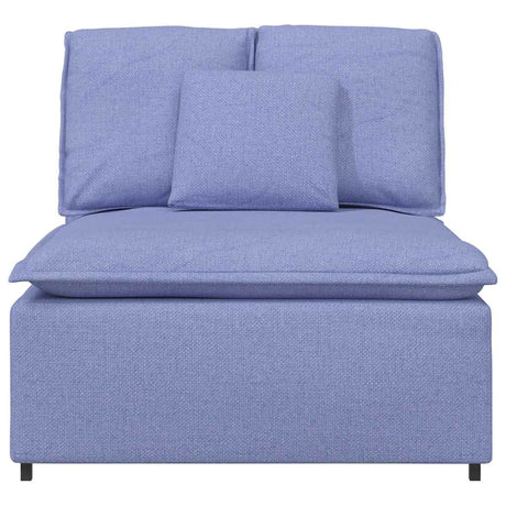 Vidaxl modulaire bank middenmodule met kussens 100 cm spijkerblauw