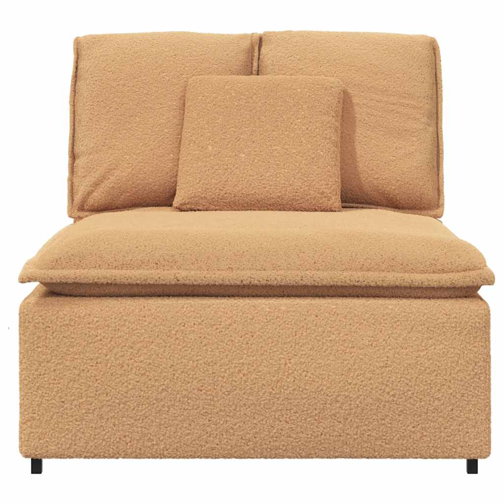 Vidaxl modulaire bank middenmodule met kussens 100 cm beige