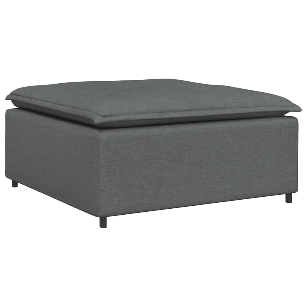 Vidaxl modulaire voetenbank module 100x100x48 cm donkergrijs