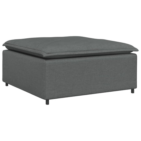 Vidaxl modulaire voetenbank module 100x100x48 cm donkergrijs