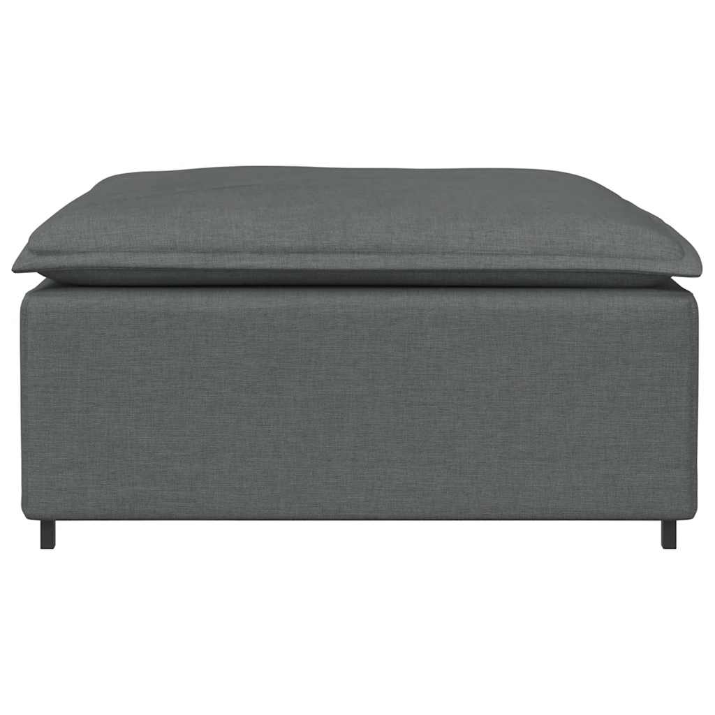 Vidaxl modulaire voetenbank module 100x100x48 cm donkergrijs