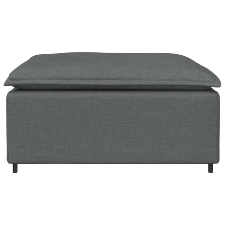 Vidaxl modulaire voetenbank module 100x100x48 cm donkergrijs