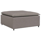 Vidaxl modulaire voetenbank module 100x100x48 cm taupe