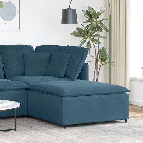 Vidaxl modulaire bank voetenbank module blauw 100x100x48 cm