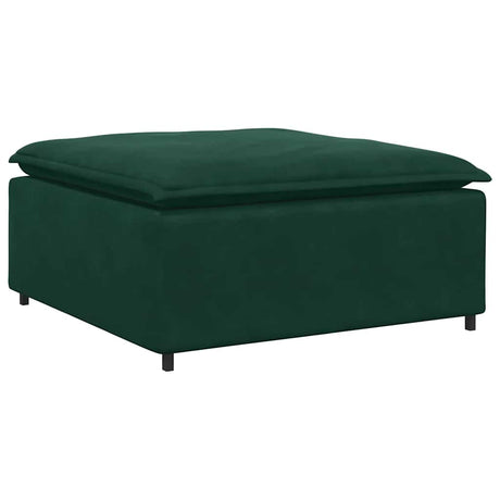 Vidaxl modulaire bank voetenbank module donkergroen 100x100x48 cm