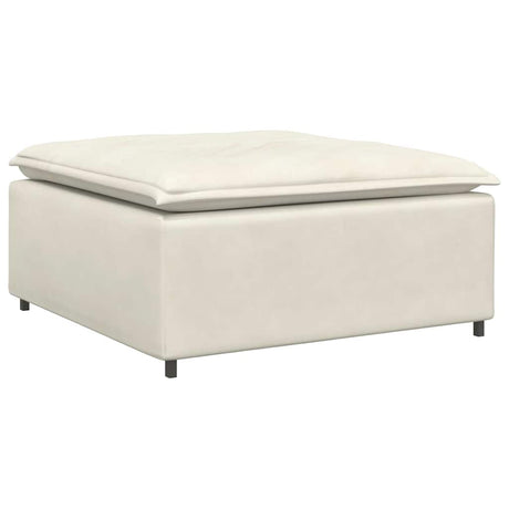 Vidaxl modulaire bank voetenbank module crème 100x100x48 cm