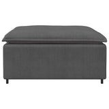 Vidaxl modulaire bank voetenbank module donkergrijs 100x100x48 cm