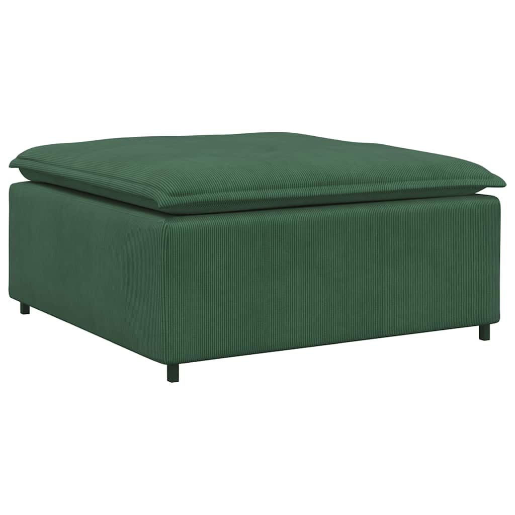 Vidaxl modulaire bank voetenbank module donkergroen 100x100x48 cm