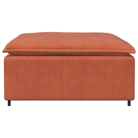 Vidaxl modulaire bank voetenbank module rood oranje 100x100x48 cm