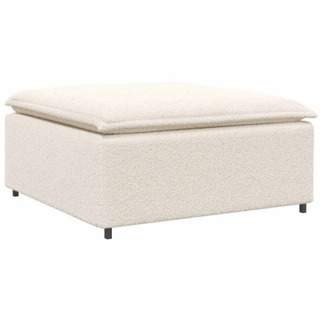 Vidaxl modulaire bank voetenbank module crème 100x100x48 cm