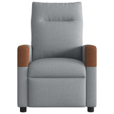Vidaxl fauteuil verstelbaar stof lichtgrijs