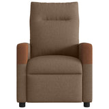 Vidaxl fauteuil verstelbaar stof bruin
