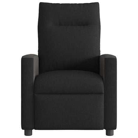 Vidaxl fauteuil verstelbaar stof zwart