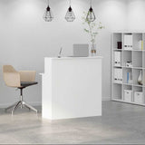 Vidaxl receptiebalie wit 100x50x103,5 cm bewerkt hout