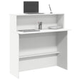 Vidaxl receptiebalie wit 100x50x103,5 cm bewerkt hout