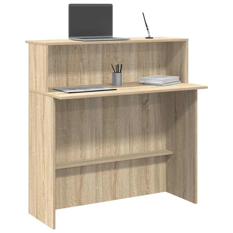 Vidaxl receptiebalie sonoma eiken 100x50x103,5 cm bewerkt hout