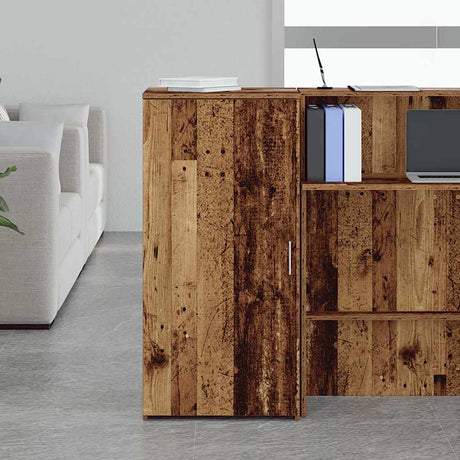 Vidaxl opbergkast 50x45x103,5 cm bewerkt hout oud houtkleurig