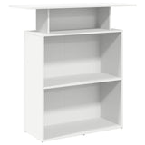Vidaxl receptiebalie wit 100x40x104 cm bewerkt hout