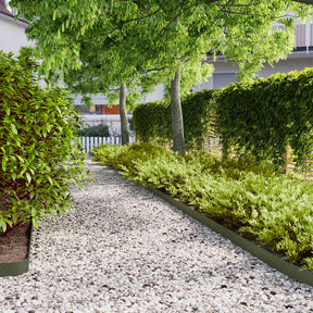 Vidaxl gazonrand 50 st 10 x 103 cm koudgewalst staal olijfgroen