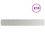 Vidaxl gazonranden 10 st 15x103 cm roestvrij staal