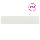 Vidaxl gazonranden 30 st 20x103 cm koudgewalst staal wit