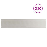 Vidaxl gazonranden 30 st 20x103 cm roestvrij staal