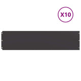 Vidaxl gazonranden 10 st 25x103 cm koudgewalst staal zwart