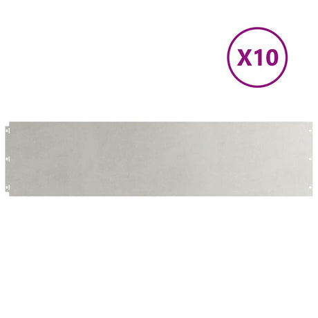Vidaxl gazonranden 10 st 25x103 cm roestvrij staal