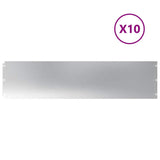 Vidaxl gazonranden 10 st 25x103 cm gegalvaniseerd staal