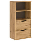 Vidaxl bijzetkast met lades 40x24x79 cm massief grenenhout