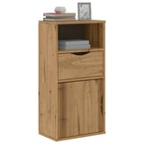 Vidaxl bijzetkast met lade odda 40x24x79 cm massief grenenhout