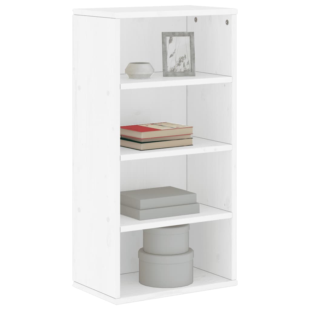 Vidaxl bijzetkast odda 40x24x79 cm massief grenenhout wit