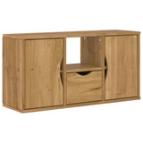 Vidaxl tv-meubel met lade odda 79x24x40 cm massief grenenhout