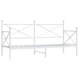 Vidaxl slaapbank zonder matras 90x200 cm staal wit