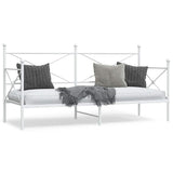 Vidaxl slaapbank zonder matras 90x200 cm staal wit