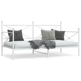 Vidaxl slaapbank zonder matras 100x200 cm staal wit
