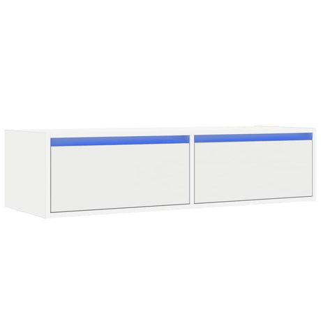 Vidaxl tv-meubel met led-verlichting 100x35,5x25 cm wit